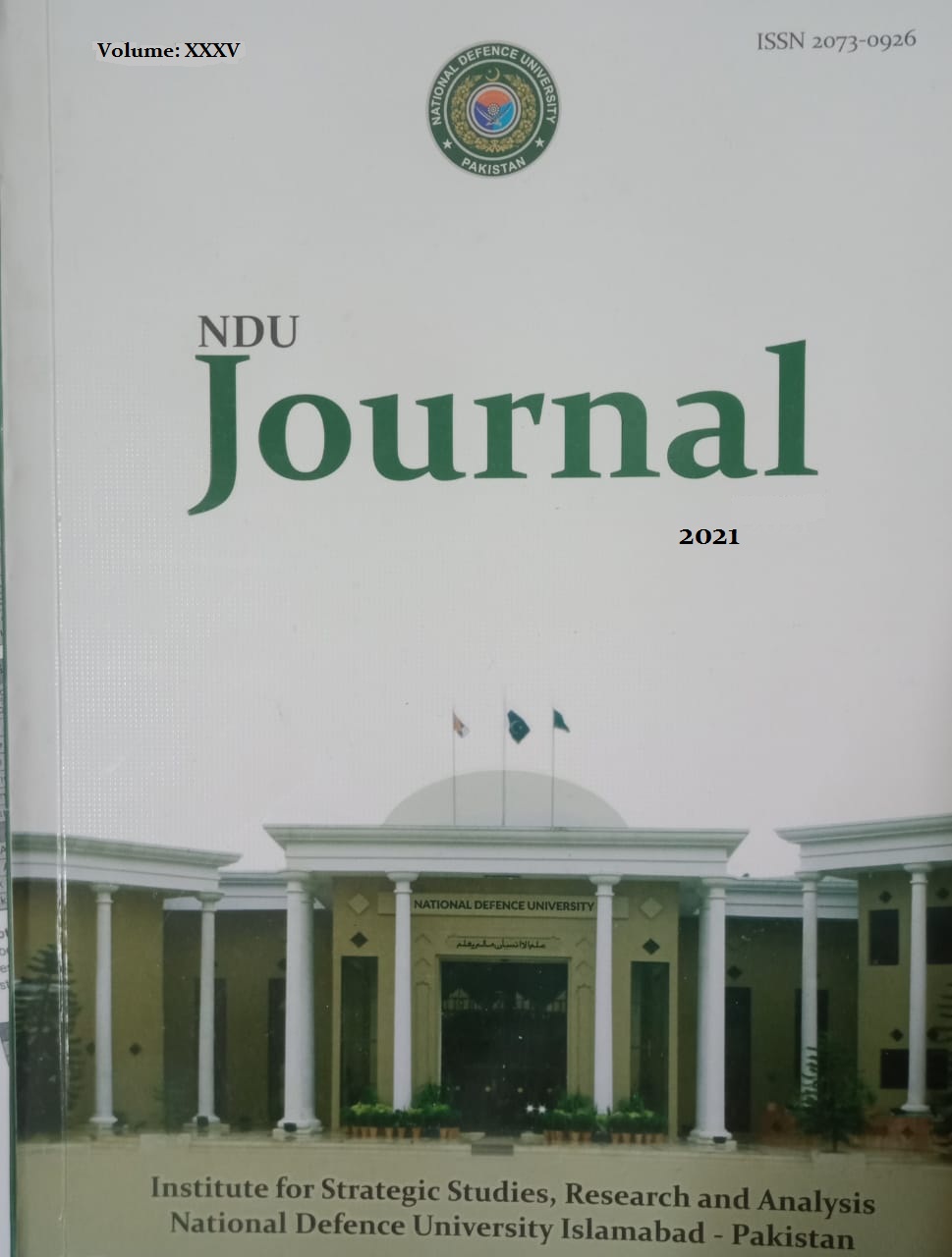 					View Vol. 1 No. 35 (2021): NDU Journal
				
