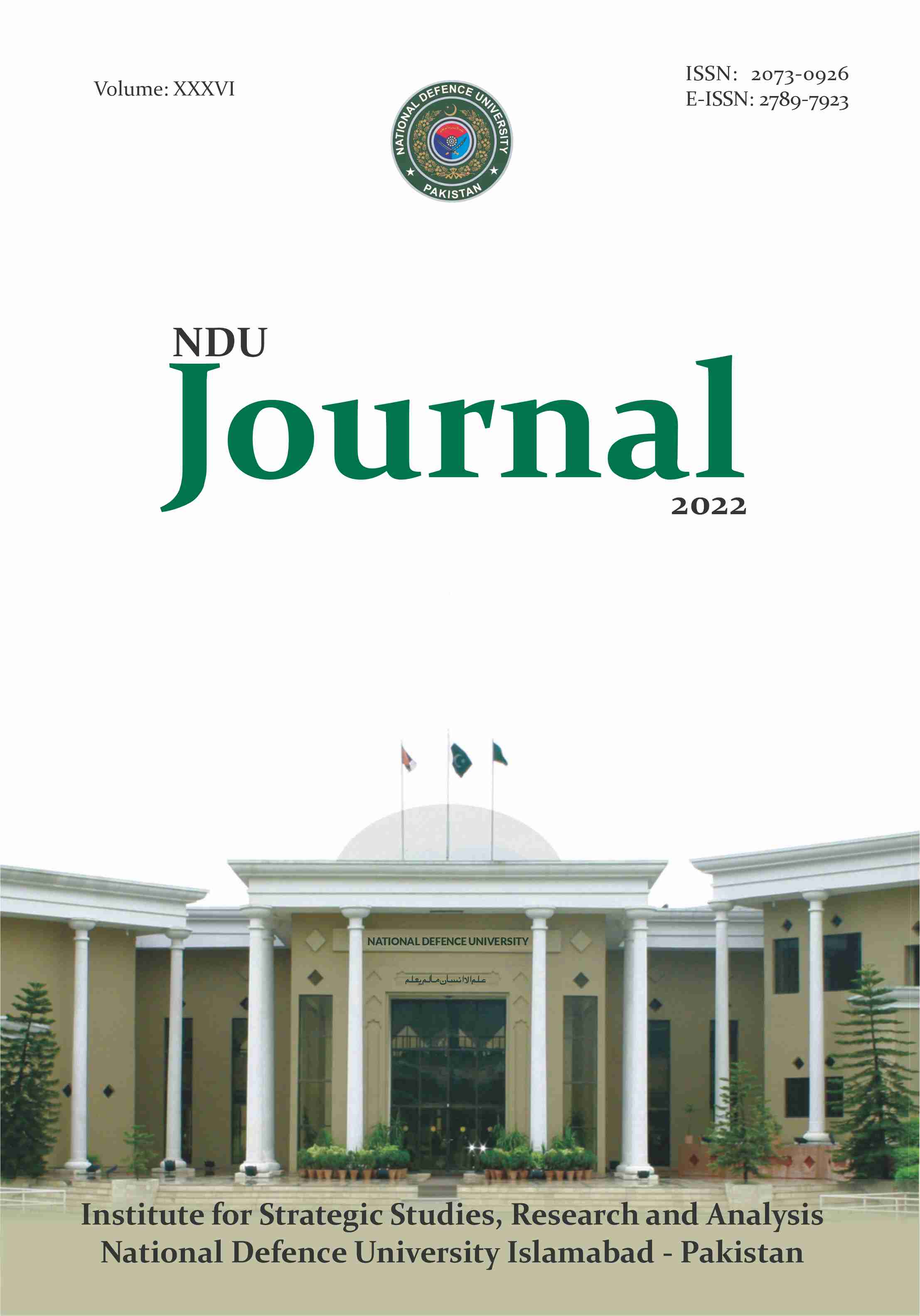 					View Vol. 36 (2022): NDU Journal
				