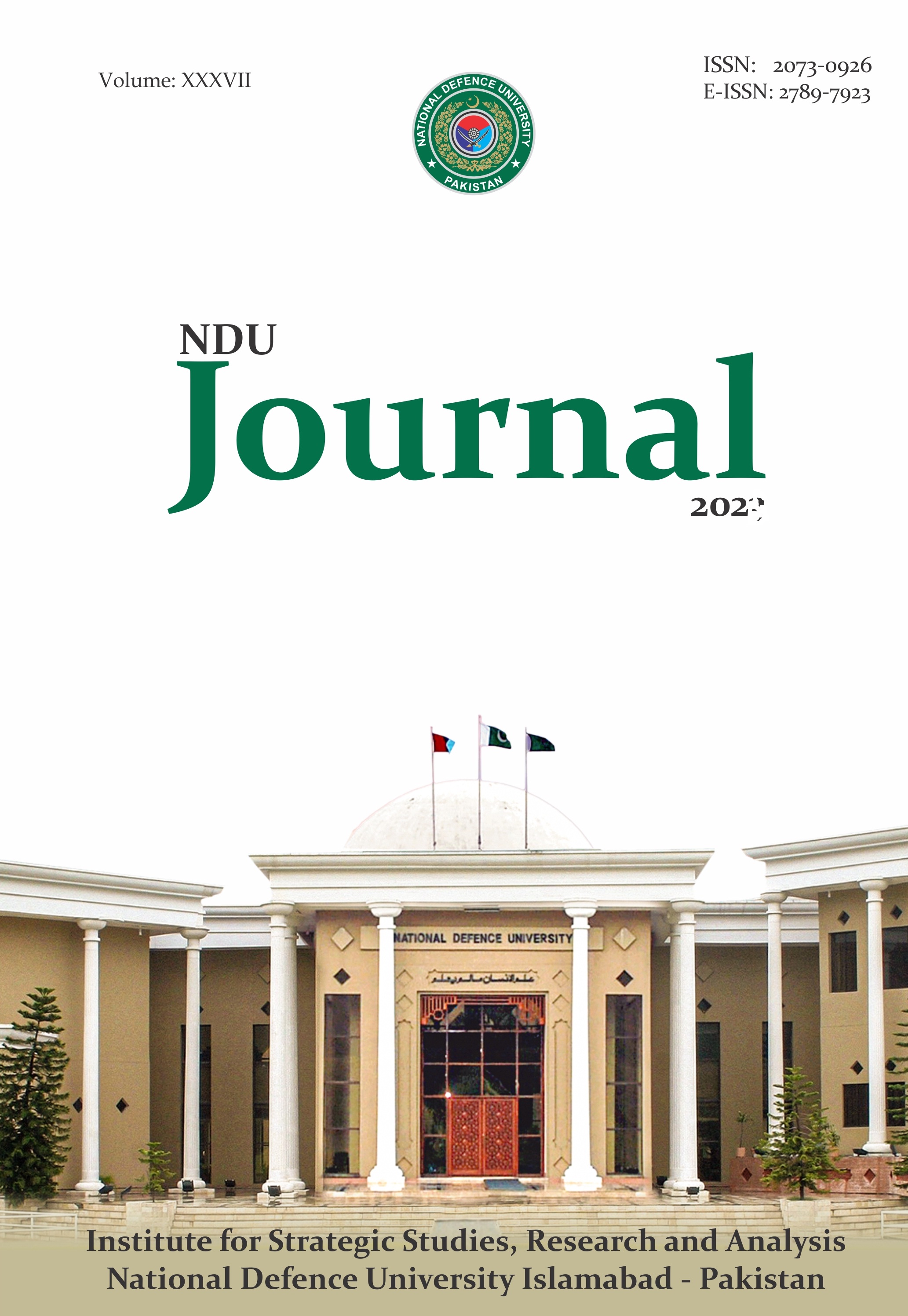 					View Vol. 38 No. 1 (2024): NDU Journal 
				
